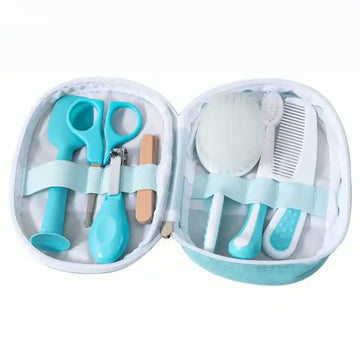 Baby Care Kit: Six-piece Nasal Inhaler for Babies Comb, nail clipper, brush file, and scissors kit for everyday cleaning and baby care