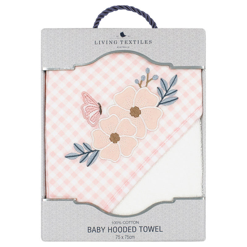 Living Textiles Hooded Towel - Butterfly