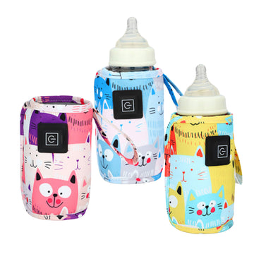 USB Milk Water Warmer, Travel Stroller Insulated Bag, Nursing Bottle Heater, Portable Bottle Feeding Warmer, Christmas, Hallowee