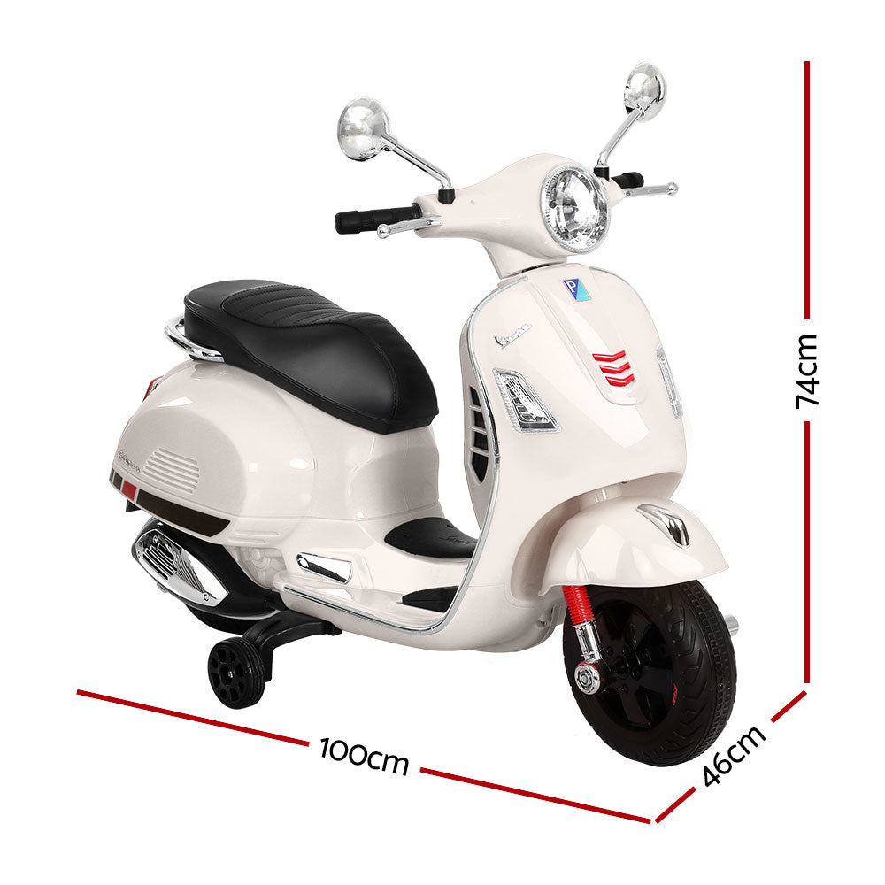 Vespa GTS White – Kids Licensed Electric Ride-On
