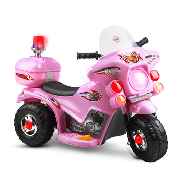 Rigo Pink Patrol – 6V Kids Police Bike