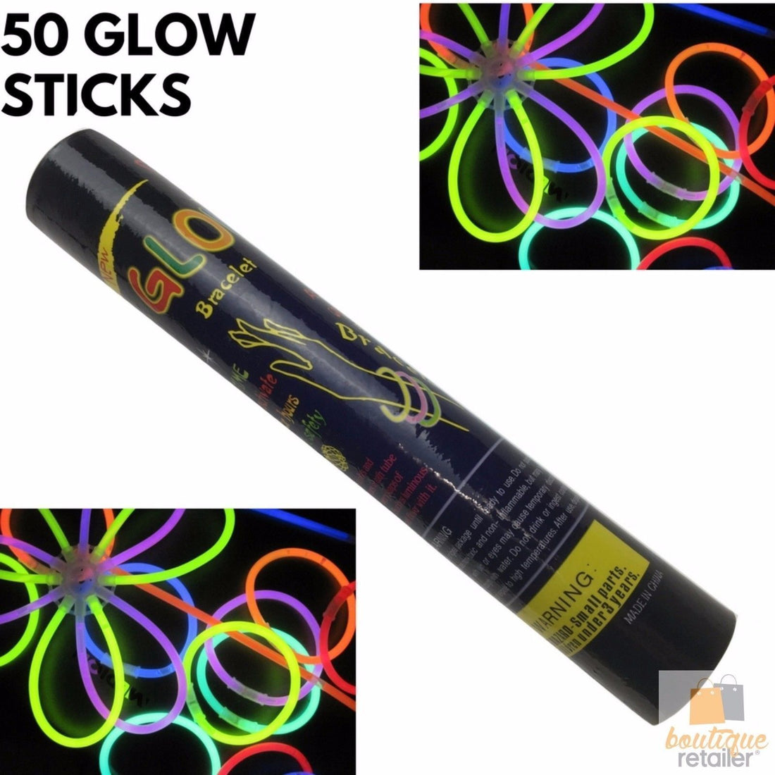50 Glow Necklaces Party Pack