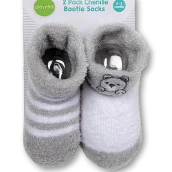 2 Pack Chenille Bootie Socks