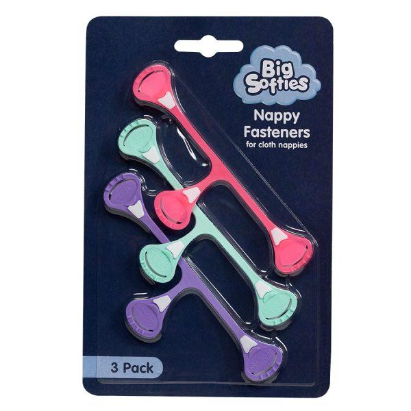 Big Softies 3 pack Nappy Fasteners