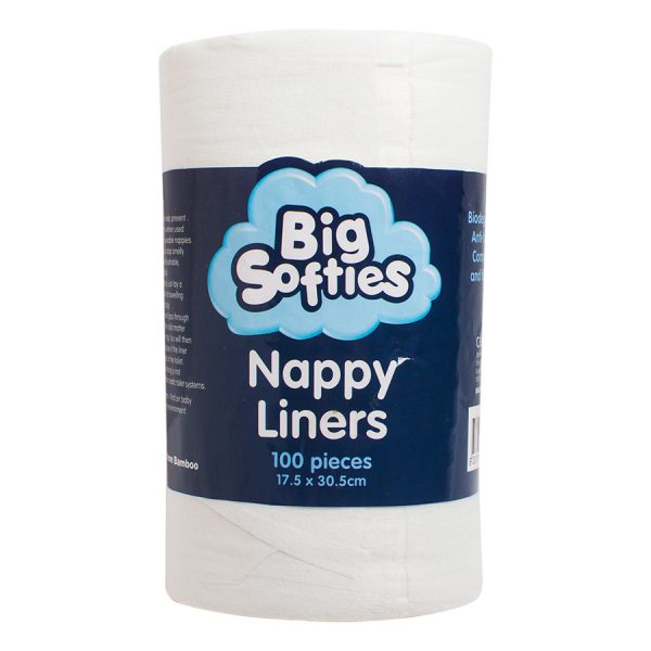 Big Softies Bamboo Nappy Liners 100pk