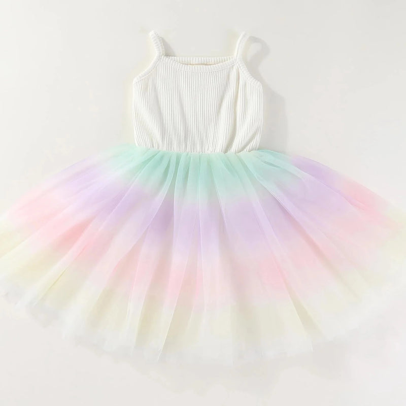 Valentina Party Tutu Dress - Rainbow