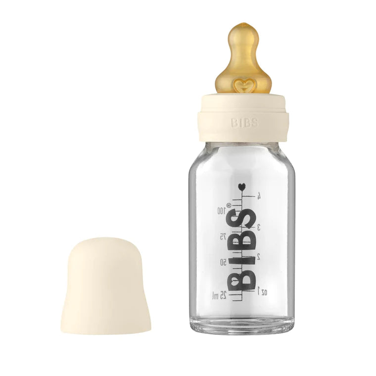 Bibs Glass Bottle 110ml - Ivory