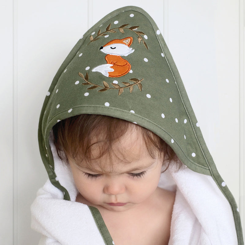 Living Textiles Hooded Towel - Forest