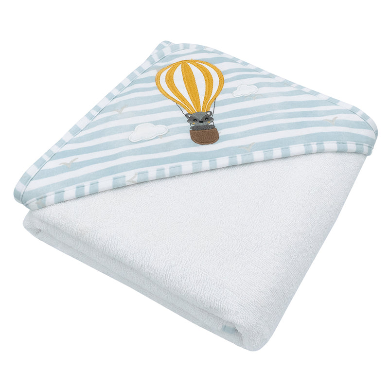 Living Textiles Hooded Towel - Up Up & Away