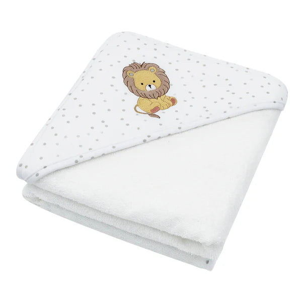 Living Textiles Hooded Towel - Pitter Patter Lion