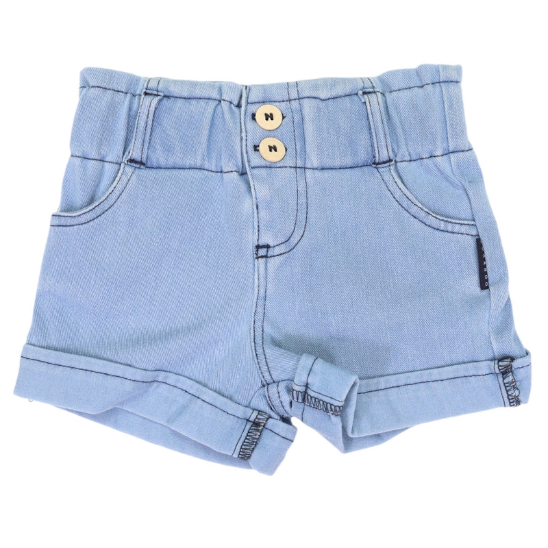 Korango High Waisted Denim Short - Light Wash