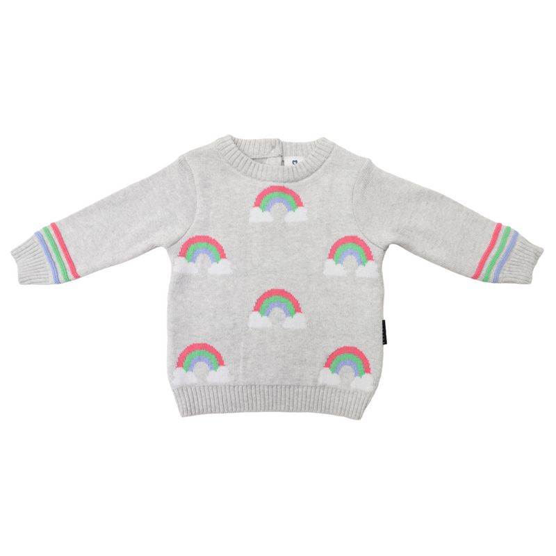 Korango Knit Sweater - Rainbow Grey