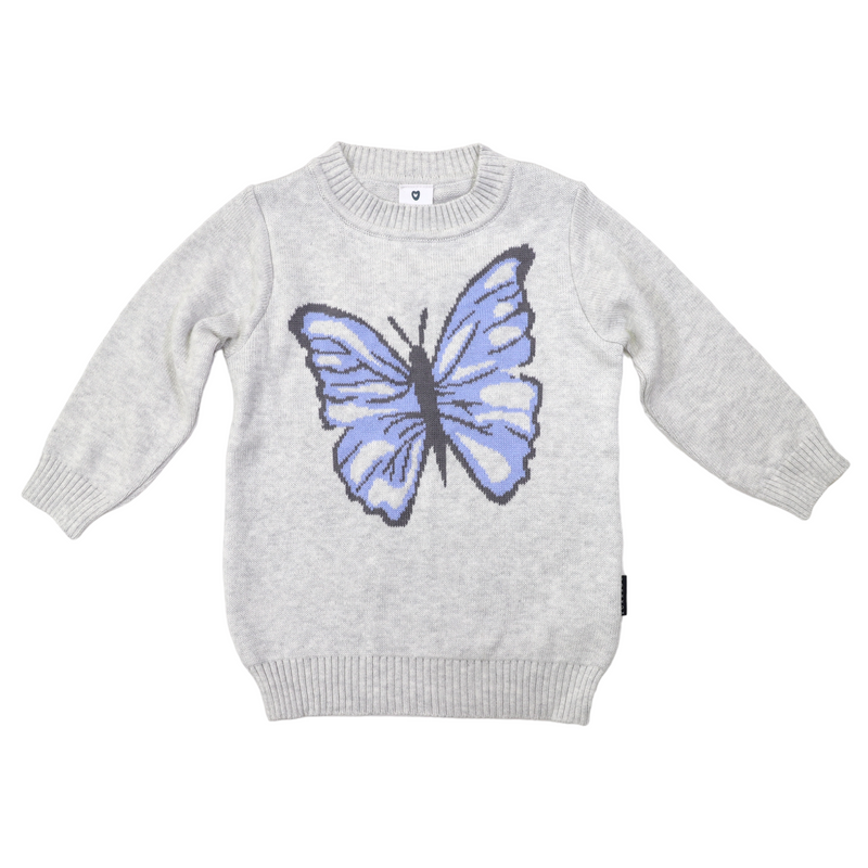 Korango Knit Sweater - Butterfly Grey