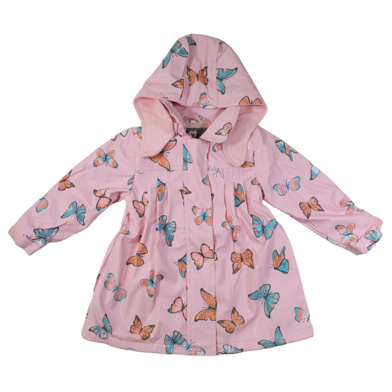 Korango Colour Change Butterfly Raincoat - Fairytale Pink