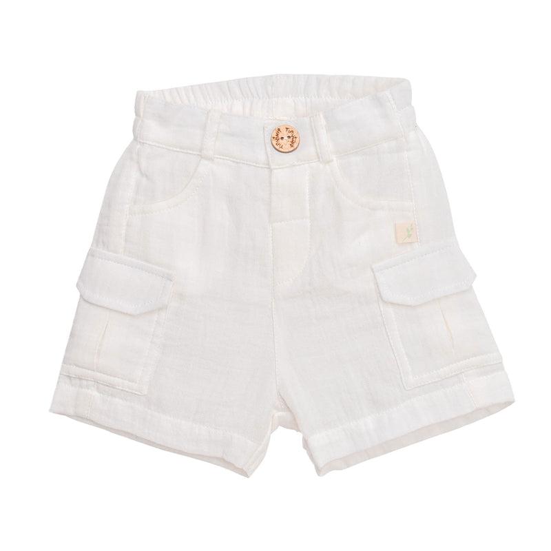 Tiny Twig Crinkle Board Shorts - Snow