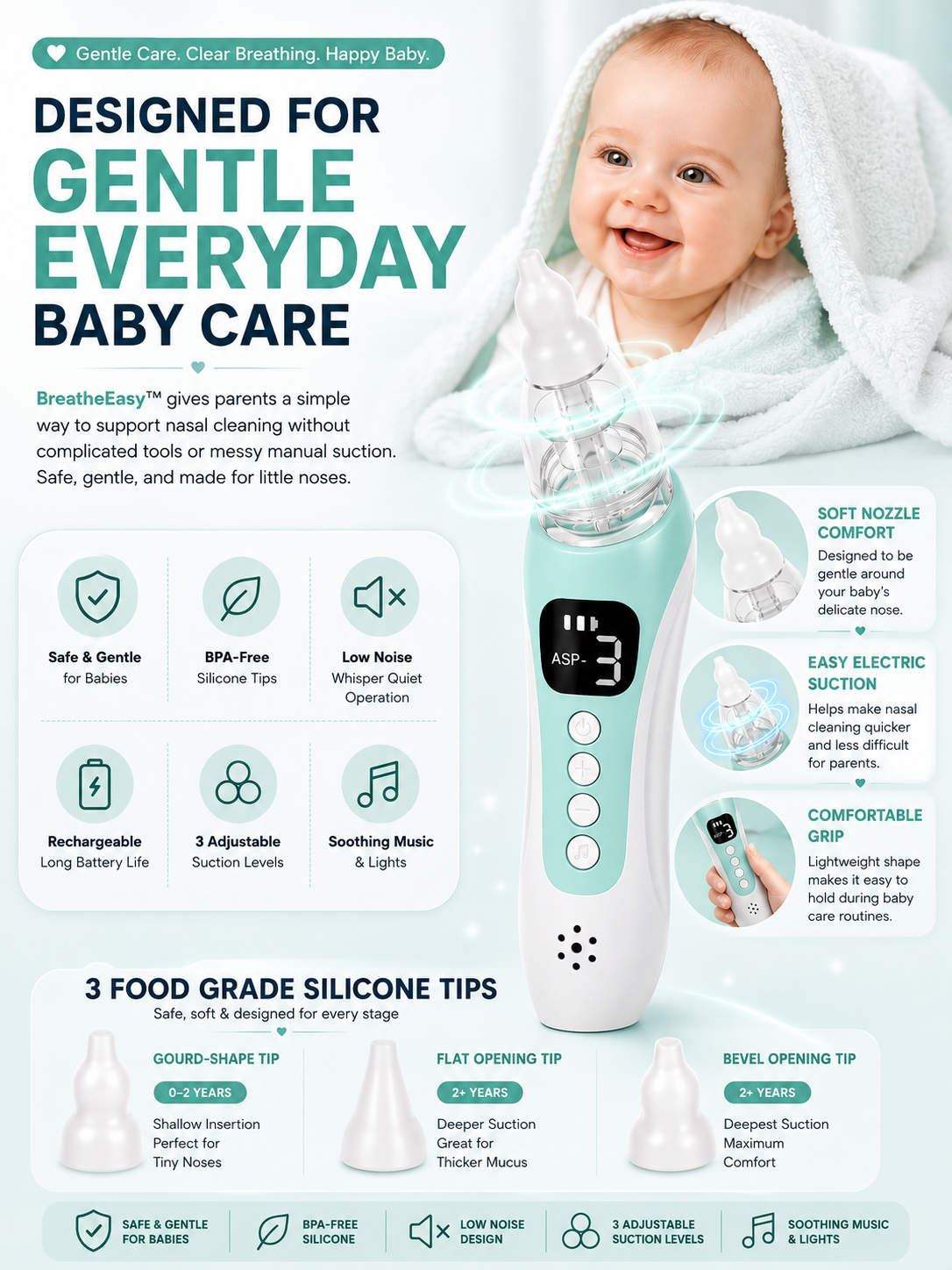 Designed for Gentle Everyday Baby Care