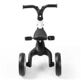 White RIGO tricycle bike for kids with 3 wheels, made of carbon steel, featuring a sturdy design for young children.