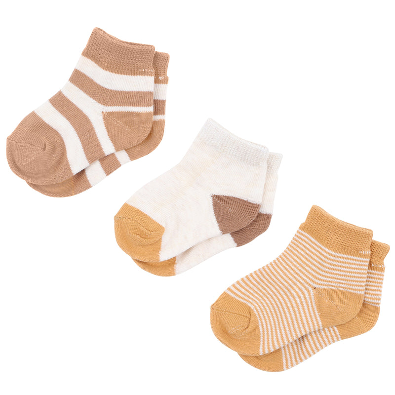 Bebe 3pk Socks - Mixed Neutrals