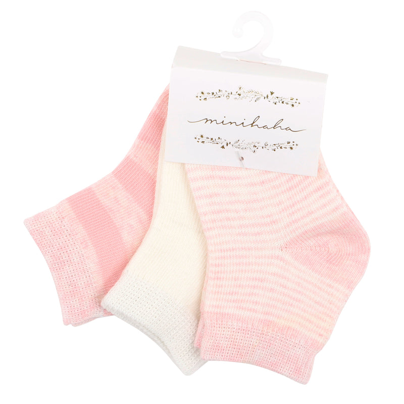 Bebe 3pk Socks - Pink Multi