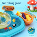 Keezi kids pretend kitchen sink and water playset with fishing game and play food, ideal for imaginative baby and kids pretend play.