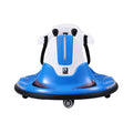 Blue Rigo ride-on car for kids with bumper protection, 12V battery, remote control, suitable for toddlers, by Everything Baby.