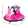 Pink Rigo Ride on Car for kids with bumper protection, 12V battery, remote control, suitable for toddlers, by Everything Baby.
