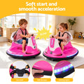 Pink Rigo Ride on Cars bumper toy for kids, 12V ride-on car with remote control, designed for toddlers by Everything Baby.
