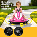 Pink Rigo Ride-on Car for kids with bumper, 12V battery, remote control, designed for toddlers, by Everything Baby.
