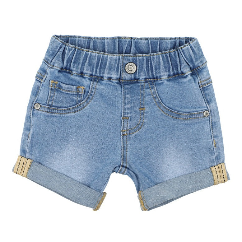 Racer Denim Shorts