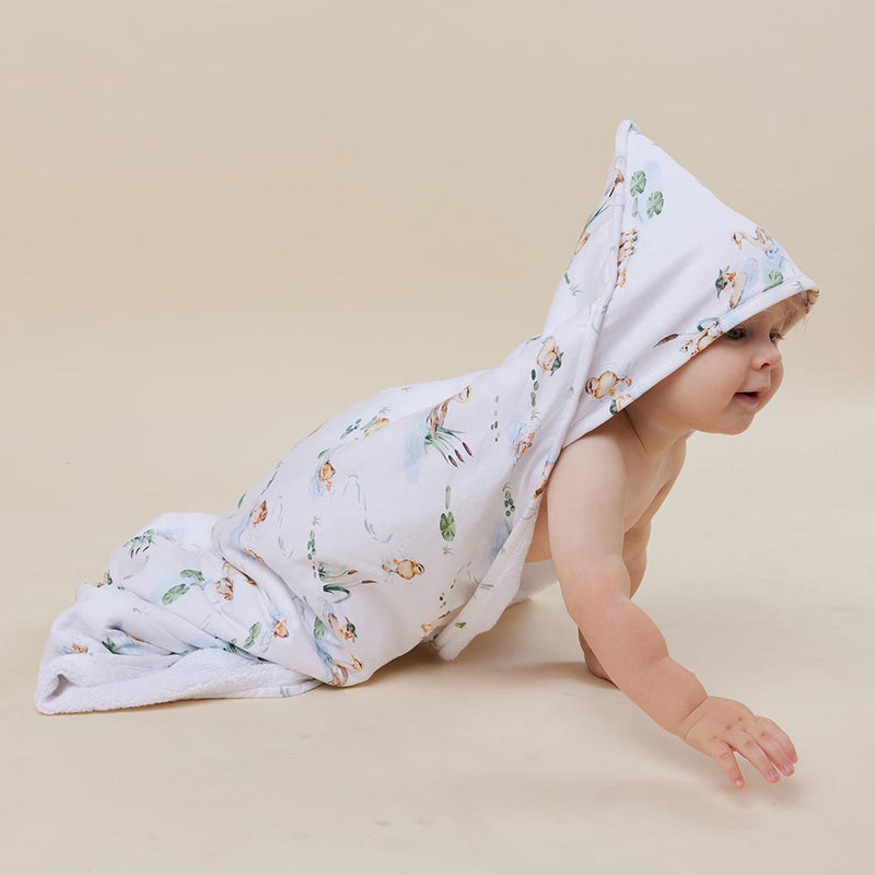 Snuggle Hunny Hooded Towel - Duck Pond