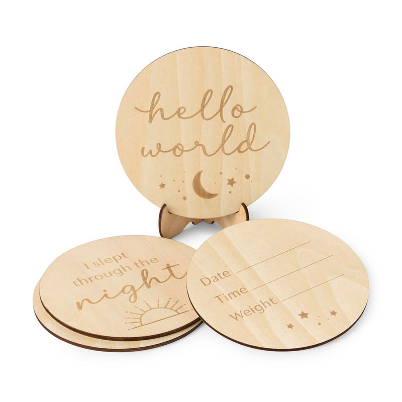 Snuggle Hunny Wooden Milestone Cards