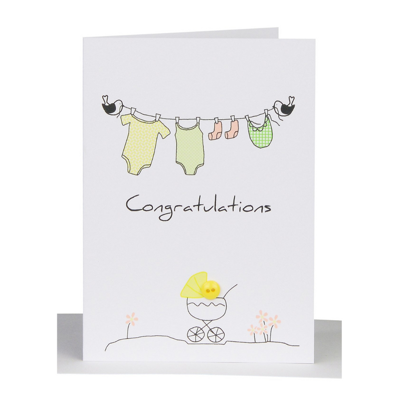 Lils Cards - Clothesline Baby