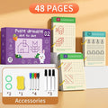 Early education dot-to-dot cards for toddlers, pen control toys, preschool learning activities, write and wipe, fine motor skills.