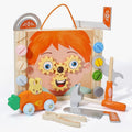 Wooden animal-themed toolbox building set for kids, promotes fine motor skills and creative play, educational toy for children.
