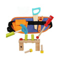 Wooden animal-themed toolbox building set for kids, promotes fine motor skills and creative play, educational toy for children.