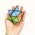 Colorful Infinite Cube 3D hexagonal puzzle toy for kids, made of ABS material, designed to enhance brain skills and relaxation.
