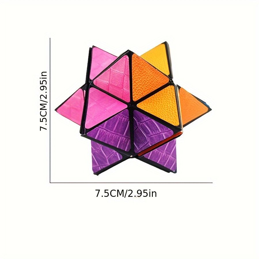 Colorful 3D hexagonal puzzle toy from Everything Baby, made of ABS, designed to enhance brain skills and provide relaxation for kids.