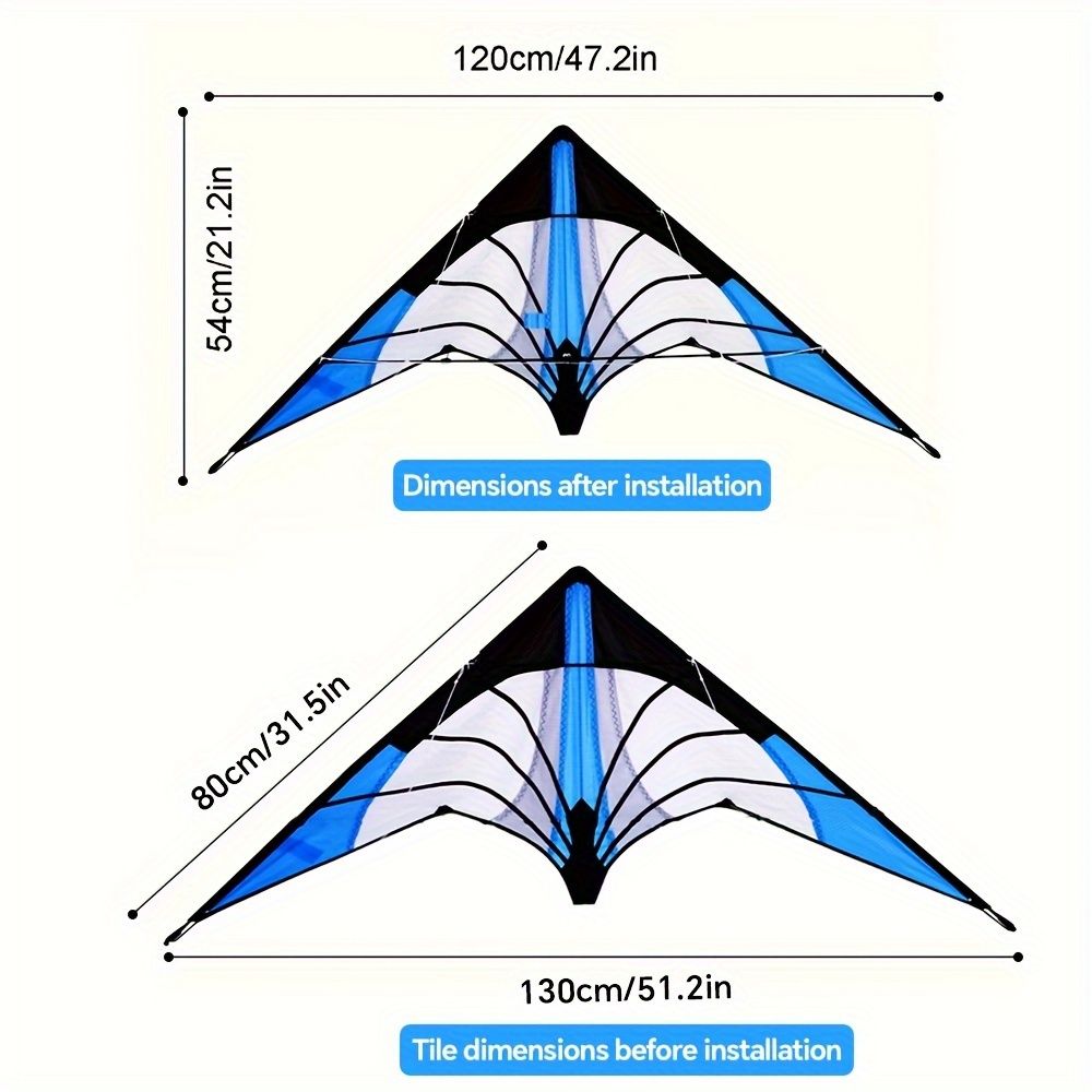 Colorful 1.2-meter double-line stunt lightning kite from Weifang, suitable for kids 14+ with a multi-line sport kite design.