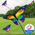 Colorful butterfly kite by Everything Baby with seven vibrant colors, easy to fly in gentle breezes, perfect for outdoor kids' play.