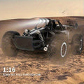 All terrain electric toy car by Everything Baby, 1:16 scale off-road RC car with headlights and shock absorbers for kids over 3.