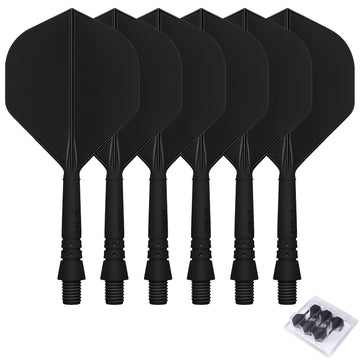 WEDARTER flying dart tail fin cross-border hot sale 2BA threaded integrated modified PP tough plastic anti-drop durable