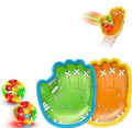 LED and regular toss and catch ball game set with gloves, perfect outdoor kids' activity toy for backyard or park play.