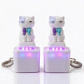 Everything Baby 4PCS Cat Keychain Sound Fidget Toys with colorful lights, sound effects, and stress relief buttons for kids and adults.