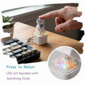 Everything Baby 4-pack cat keychain fidget toys with colorful lights, sound effects, and stress relief buttons for kids and adults.