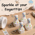 Colorful 4-pack cat keychain fidget toys with lights and sound effects, designed for stress relief and fun for kids and adults.