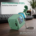 Four lizard-shaped keychains with sound and light, colorful keyboard fidget toys for kids, stress relief, sensory activity, Everything Baby.