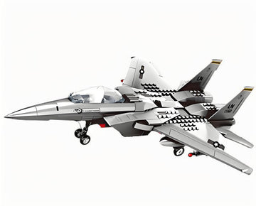 Christmas gift F-15 Eagle Fighter Jet Building Blocks Set, 223 Pieces Military Aircraft Model Kit for Kids & Enthusiasts（F15 fighter）