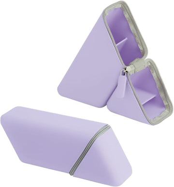 Pen Case  Portable Pen Holder Silicone Type  purple (violet)