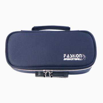 Large Capacity Pencil Case with 4 Compartments Canvas Pen Pouches Multilayer Pen Organizers Bag Oxford Fabric Pencil(blue)