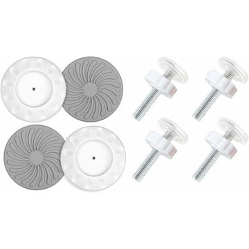 8 pcs Pressure Mounted Baby Proofing Wall Guards, Threaded Spindle ROds, Baby Safety Buffers For Stairs Doors, For